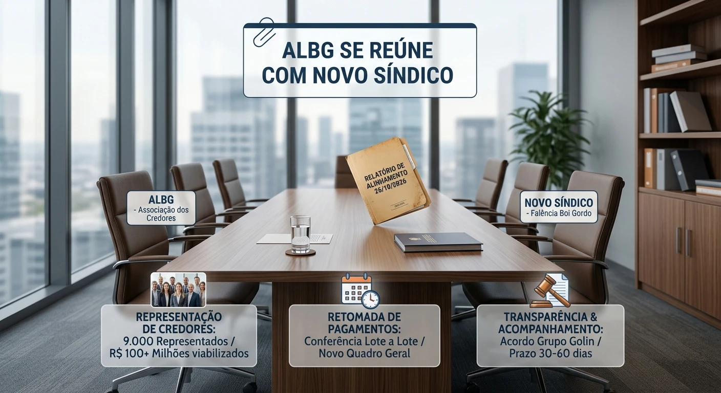 Albg se reúne com o novo síndico 